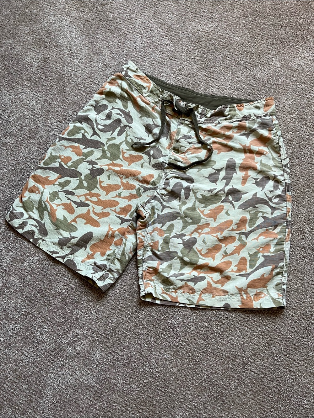Vintage Y2K Stüssy 2002 Shark Camo Boardshorts - Picture 2 of 8